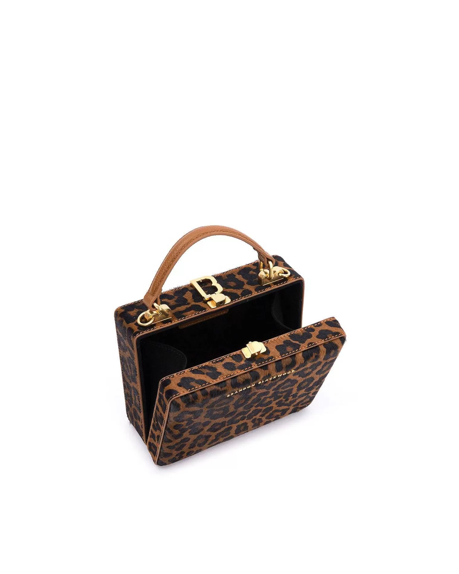 Top Handle Bags>Brandon Blackwood Kendrick Trunk Leopard Ponyhair
