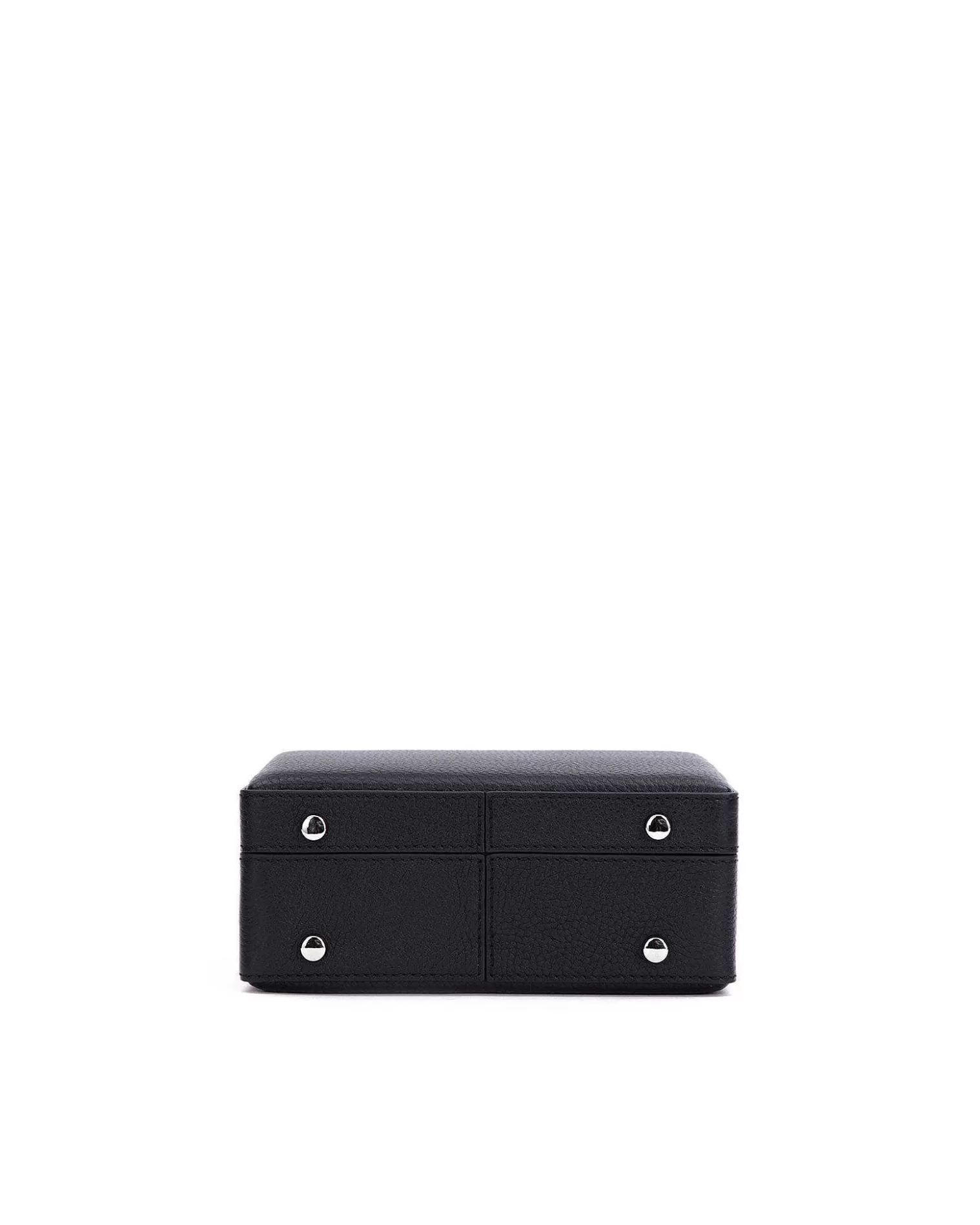 Top Handle Bags>Brandon Blackwood Kendrick Trunk Midnight Black Leather