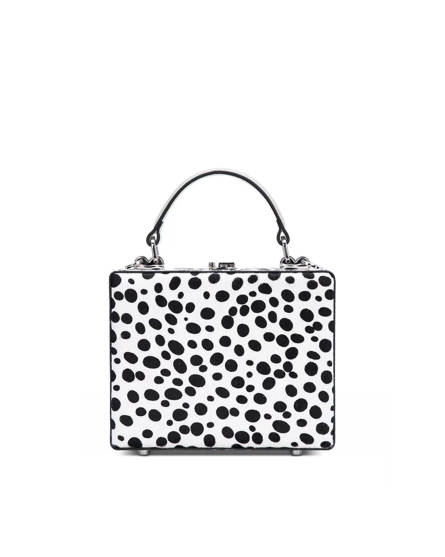 Top Handle Bags>Brandon Blackwood Kendrick Trunk Dalmatian Ponyhair